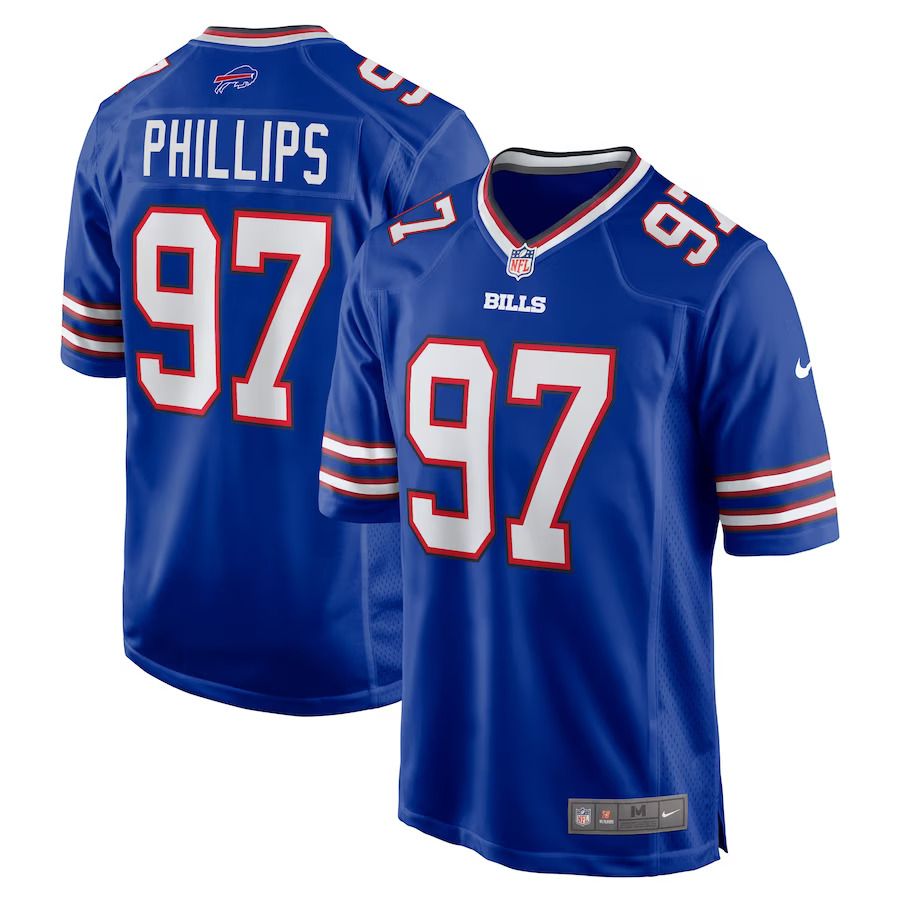 Men Buffalo Bills #97 Jordan Phillips Nike Royal Game NFL Jersey
